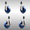 Service Caster 4 Inch 316SS Solid Poly Swivel 1-3/8 Inch Expanding Stem Caster Brake SCC, 2PK SCC-SS316EX20S414-SPUS-2-TLB-2-138 - alternate 1